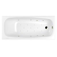 Акриловая ванна WHITECROSS Layla "RELAX" 0102.170075.100.RELAX.BR 170х75 белая глянцевая/бронза