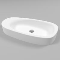 Раковина накладная WHITECROSS Moonstone F 0732.070035.200 70х35 искусственный камень белый матовый