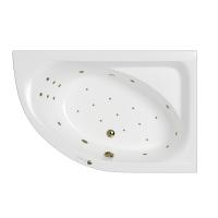 Акриловая ванна WHITECROSS Aquarella "ULTRA" 0109.170110.100.ULTRA.BR 170х110 правая белая глянцевая/бронза
