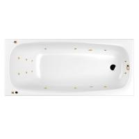Акриловая ванна WHITECROSS Layla Slim "SMART" 0122.180080.100.SMART.GL 180х80 белая глянецевая/золото