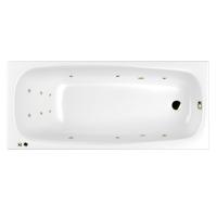 Акриловая ванна WHITECROSS Layla Slim "SMART" 0122.180080.100.SMART.BR 180х80 белая глянцевая/бронза