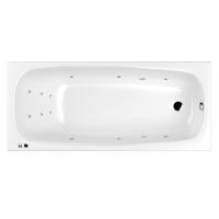 Акриловая ванна WHITECROSS Layla Slim "LINE" 0122.180080.100.LINE.CR 180х80 белая глянецевая/хром