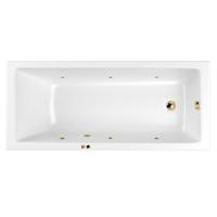 Акриловая ванна WHITECROSS Wave "SOFT" 0101.180080.100.SOFT.GL 180х80 белая глянецевая/золото