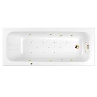 Акриловая ванна WHITECROSS Vibe "ULTRA NANO" 0105.170070.100.ULTRANANO.GL 170х70 белая глянецевая/золото