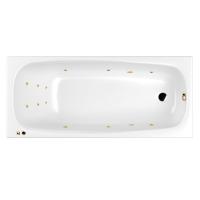 Акриловая ванна WHITECROSS Layla Slim "LINE" 0122.180080.100.LINE.GL 180х80 белая глянецевая/золото