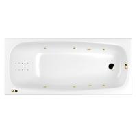 Акриловая ванна WHITECROSS Layla "LINE NANO" 0102.170075.100.LINENANO.GL 170х75 белая глянецевая/золото