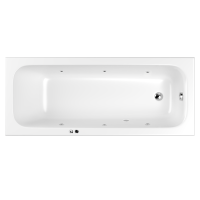 Акриловая ванна WHITECROSS Vibe "SOFT" 0105.170070.100.SOFT.CR 170х70 белая глянецевая/хром