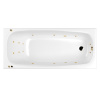 Акриловая ванна WHITECROSS Layla Slim "SMART" 0122.180080.100.SMART.GL 180х80 белая глянецевая/золото