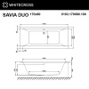 Ванна гидромассажная акриловая WHITECROSS Savia Duo "NANO" 0103.170080.100.NANO.GL 170х80 белая глянецевая/золото