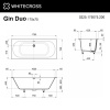 Ванна из искуственного камня WHITECROSS Gin Duo 0225.175075.200 175х75 белый матовый