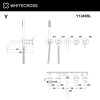 Смеситель для ванны скрытого монтажа WHITECROSS Y Y1240BL черный матовый
