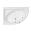 Акриловая ванна WHITECROSS Aquarella "SOFT" 0108.170110.100.SOFT.GL 170х110 левая белая глянецевая/золото