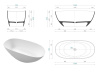 Ванна из искуственного камня WHITECROSS Onyx A 0204.160075.100 160х75 белая глянцевая