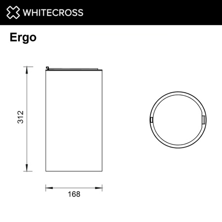 Мусорное ведро WHITECROSS Ergo ER2290CPB 4 л  медь брашированная
