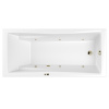 Акриловая ванна WHITECROSS Palace "SOFT" 0104.170075.100.SOFT.BR 170х75 белая глянцевая/бронза