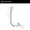 Слив-перелив WHITECROSS Ultima D1101NIB никель брашированный