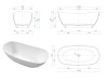 Ванна из искуственного камня WHITECROSS Onyx C 0206.160075.101 160х75 черный