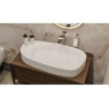 Раковина накладная WHITECROSS Moonstone F 0732.070035.200 70х35 искусственный камень белый матовый