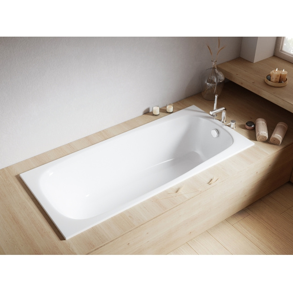 Акриловая ванна WHITECROSS Layla Slim 0122.170075.100 170х75 белая глянцевая