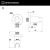 Шланговое подключение с держателем WHITECROSS Y Y1005CPB медь брашированная