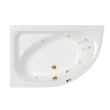 Акриловая ванна WHITECROSS Aquarella "LINE" 0108.170110.100.LINE.GL 170х110 левая белая глянецевая/золото