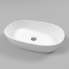 Раковина накладная WHITECROSS Opal 0709.056038.200 56х38 искусственный камень белый матовый