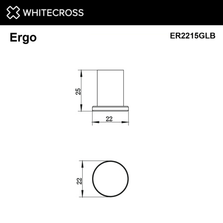 Крючок WHITECROSS Ergo ER2215GLB золото брашированное
