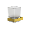 Стакан для ванной WHITECROSS Cubo CU2430GL золото гленцевое
