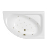 Акриловая ванна WHITECROSS Aquarella "RELAX" 0109.170110.100.RELAX.BR 170х110 правая белая глянцевая/бронза