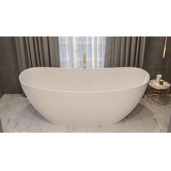 Ванна из искуственного камня WHITECROSS Onyx C 0206.160075.200 160х75 белый матовый