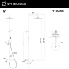 Душевая стойка с изливом и термостатом WHITECROSS Y Y1234NIB никель брашированный