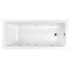 Акриловая ванна WHITECROSS Wave "RELAX" 0101.170070.100.RELAX.BR 170х70 белая глянцевая/бронза