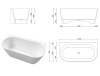 Ванна из искуственного камня WHITECROSS Pearl B 0215.155078.101 155х78 черный
