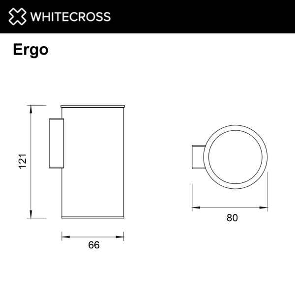 Стакан для ванной WHITECROSS Ergo ER2234GLB золото брашированное