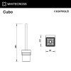 Ершик для унитаза WHITECROSS Cubo CU2470GLB золото брашированное