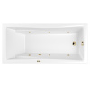 Акриловая ванна WHITECROSS Palace "SOFT" 0104.180080.100.SOFT.GL 180х80 белая глянецевая/золото
