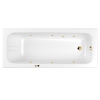 Акриловая ванна WHITECROSS Vibe "LINE NANO" 0105.180075.100.LINENANO.GL 180х75 белая глянецевая/золото