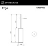 Ершик для унитаза WHITECROSS Ergo ER2276BL черный матовый