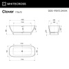 Ванна из искуственного камня WHITECROSS Clover 0220.170072.2XXXX 170х72 RAL матовый