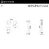 Душевой гарнитур WHITECROSS SET50MICROGLB золото брашированное