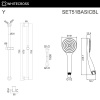 Душевой гарнитур WHITECROSS SET51BASICBL черный матовый