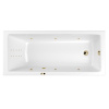 Акриловая ванна WHITECROSS Wave Slim "LINE NANO" 0111.170070.100.LINENANO.GL 170х70 белая глянецевая/золото