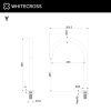 Излив отдельностоящий WHITECROSS Y Y1203CPB медь брашированная