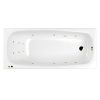 Акриловая ванна WHITECROSS Layla Slim "LINE" 0122.180080.100.LINE.GL 180х80 белая глянецевая/золото