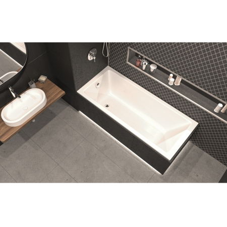Акриловая ванна WHITECROSS Wave Slim 0111.180080.100 180х80 белая глянцевая