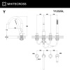 Смеситель на борт ванны на 4 отверстия WHITECROSS Y Y1232GL золото гленцевое