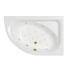Акриловая ванна WHITECROSS Aquarella "RELAX" 0109.170110.100.RELAX.GL 170х110 правая белая глянецевая/золото