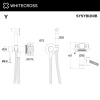 Внешняя часть гигиенического душа WHITECROSS Y 2-SYSYBI2NIB никель брашированный