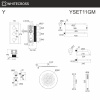 Душевой комплект с термостатом и изливом WHITECROSS Y YSET11GM графит