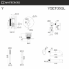 Душевой комплект с изливом и ручным душем WHITECROSS Y YSET06GL золото гленцевое
